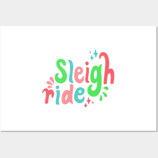 sleigh ride Posters and Art